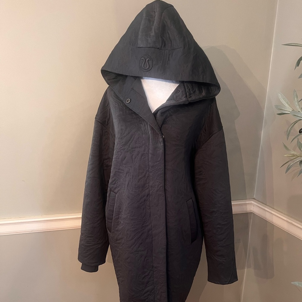 lululemon athletica charcoal Hooded Jacket